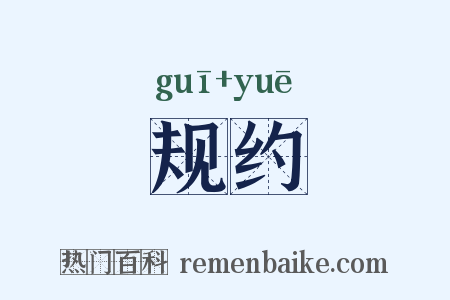 规约是什么意思的图片